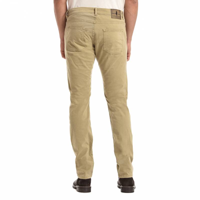 pantalon 5 poches gabardine strech MCS beige
