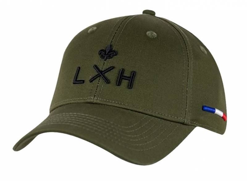 Casquette kaki et logo noir LXH