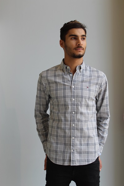 chemise a carreau grise TOMMY HILFIGER