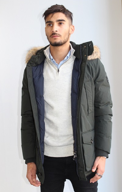 parka grise Tommy Hilfiger
