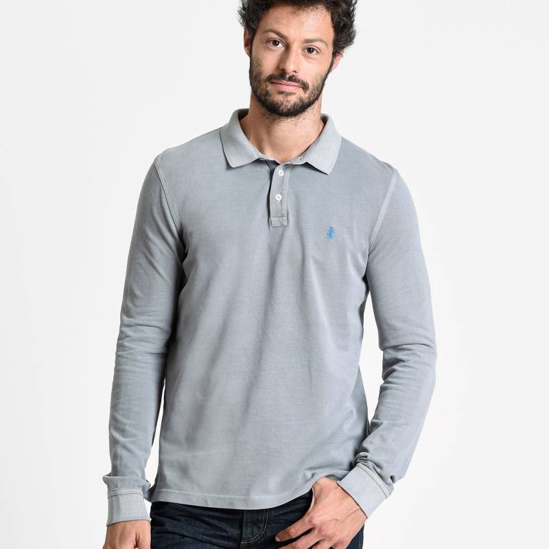 POLO MANCHES LONGUES MCS DELAVE GRIS
