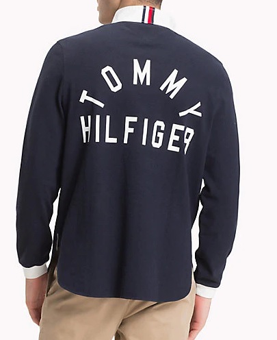 POLO RUGBY BLEU TOMMY HILFIGER - MW0MW07973BLM