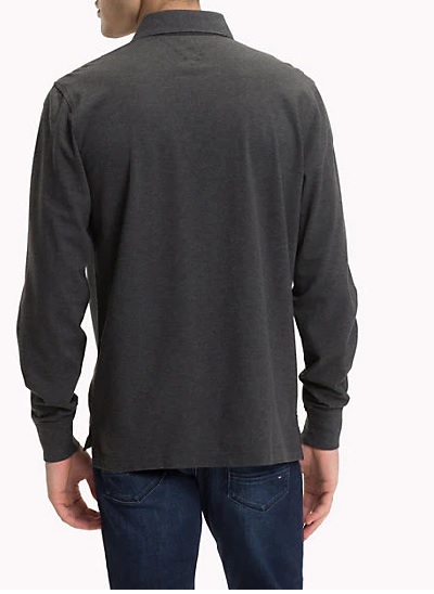 POLO UNI A MANCHE LONGUE COUPE CLASSIQUE TOMMY HILFIGER - MW0MW07924 BLM