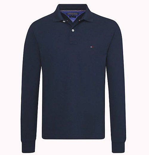 POLO UNI COUPE STANDARD A MANCHES LONGUES TOMMY HILFIGER - MW0MW07924 GRIS