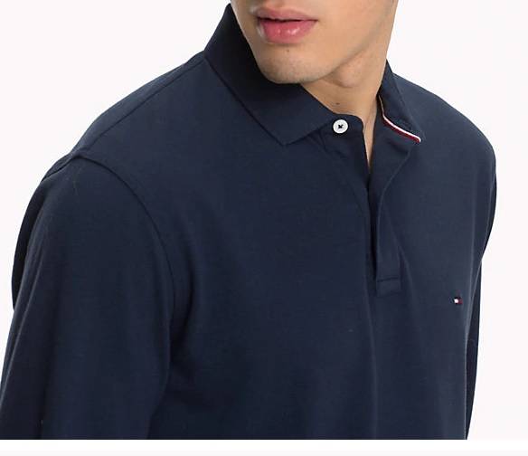 POLO UNI COUPE STANDARD A MANCHES LONGUES TOMMY HILFIGER - MW0MW07924 GRIS