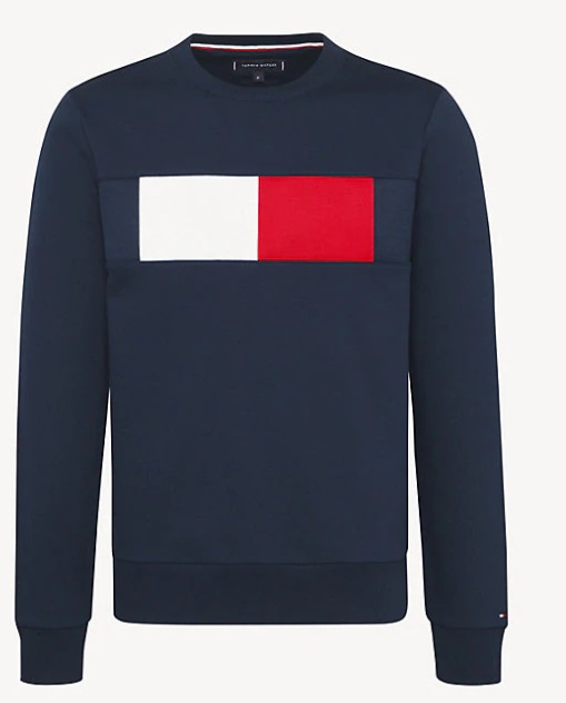 SWEAT SHIRT AVEC LOGO DRAPEAU TOMMY HILFIGER - MW0MW09713BLF